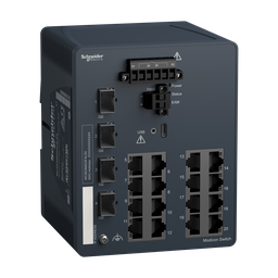 MCSESM203F4LG0 – network switch, Modicon Networking, managed, 16 ports for copper with 4Gigabit SFP