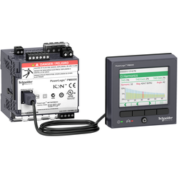 METSEPM8114 – Power quality meter, PowerLogic PM8000, Essential, transducer and remote display, 64MB, 128s/c