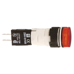 XB6AV4GB – Complete pilot light, Harmony XB6, round red, plastic, 16mm, integral LED 48…120V