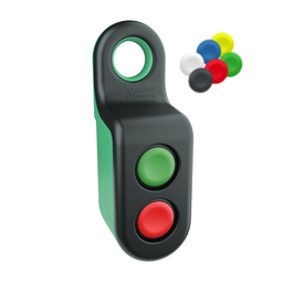 ZBRM22A0 – 22mm push button, Harmony ZB, wireless and batteryless handy box, 2 simple action buttons, ZBRT1 transmitter