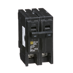 HOM280 – Mini circuit breaker, Homeline, 80A, 2 pole, 120/240VAC, 10kA AIR, standard type, plug in, UL