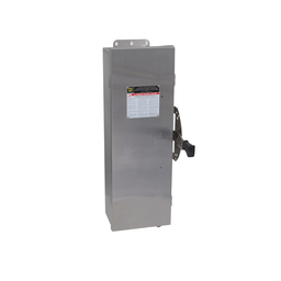 DTU363DS – Safety switch, double throw, non fusible, 100A, 600V, 3 pole, 100HP, NEMA 4, 4X, 5, 304 steel