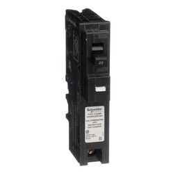 CHOM120PCAFI – Mini circuit breaker, Homeline, 20A, 1 pole, 120VAC, 10kA AIR, combo arc fault, plug on neutral, plug in, UL