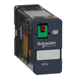 RPM11B7 – plug-in relay, Harmony electromechanical relays, 15A, 1CO, lockable test button, 24V AC