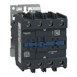LP1D80004BW – IEC contactor, TeSys Deca, nonreversing, 125A resistive, 4 pole, 4 NO, wide range 24VDC coil, open style