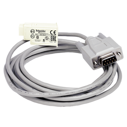 SR2CBL01 – connecting cable, Zelio Logic SR2 SR3, SUB-D, 9 pin, PC, for smart relay, 3m
