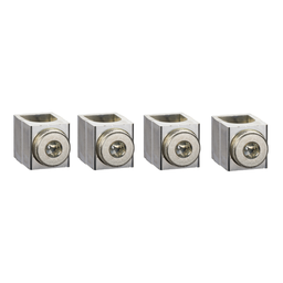 LV429228 – Aluminium bare cable connectors, ComPacT NSX, for 1 cable 25mm² to 95mm², 250A, set of 4 parts