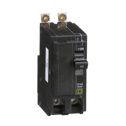 QOB260VH – Mini circuit breaker, QO, 60A, 2 pole, 120/240VAC, 22kA, bolt on