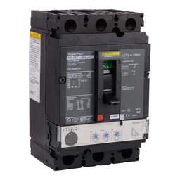 HGL36060U33X – Circuit breaker, PowerPacT H, 60A, 3 pole, 600VAC, 18kA, lugs, Micrologic 3.2S, 80%