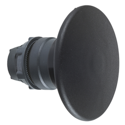 ZB5AR2 – Head for non illuminated pushbutton, Harmony XB5, plastic, black, mushroom 60mm, 22mm, spring return