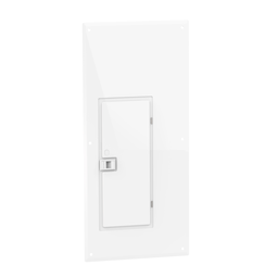 QOC30UFWGW – Replacement cover, QO, for 30 space load center, flush, wide gutter, white