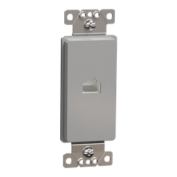 SQR87601GY – Data socket, X Series, RJ45, Cat 6, UTP, gray, matte finish