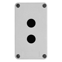 XAPA1120 – Empty control station without hinges, Harmony XAP, XB2 SL, plastic, grey, 2 cut outs, 22mm