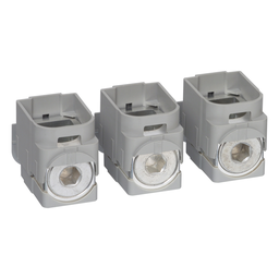 GV7AC022 – Clip-on connectors, TeSys GV7, 220 A, cable 1.5 to 185mm², set of 3