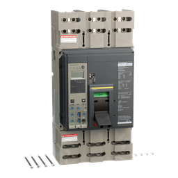 PJL36120U44A – Circuit breaker, PowerPacT P, 1200A, 3 pole, 600VAC, 25kA, lugs, Micrologic 6.0A, 80%