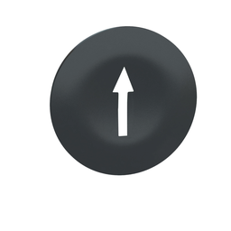 ZBA7235 – Cap for multiple-headed push button, Harmony XB4, wireless, plastic, black, 22mm, white marked arrow