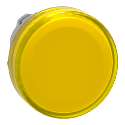 ZB4BV083 – Head for pilot light, Harmony XB4, yellow, 22mm, with plain lens, universal LED