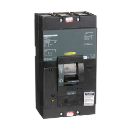 LAL36400MB – Circuit breaker, LA, 400A, 3 pole, 600VAC, 22kA, 250VDC, 10kA, lugs, thermal magnetic, short handle