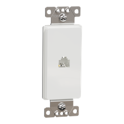 SQR87T01WH – Telephone socket, X Series, RJ11 (4P4C), 1 gang, white, matte finish
