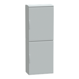 NSYPLAT2074G – Floor standing polyester enclosure, Thalassa PLA, plain door, ventilated canopy, 2000x750x420mm, IP44, IK10