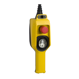 XACD22A0101 – Pendant control station, Harmony XAC, 1 speed, 1 2-directional push button, 1 emergency stop, for ZB2BE101/ZB2BE102