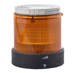 XVBC4B5 – Indicator bank, Harmony XVB, illuminated unit, plastic, orange, 70mm, flashing, for bulb or LED, 24V AC, 24…48V DC