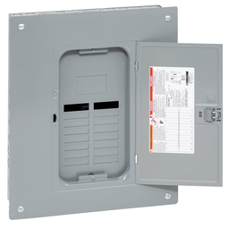 QO112L125PGC – Load center, QO, 1 phase, 12 spaces, 24 circuits, 125A convertible main lugs, PoN, NEMA1, gnd bar, combo cover