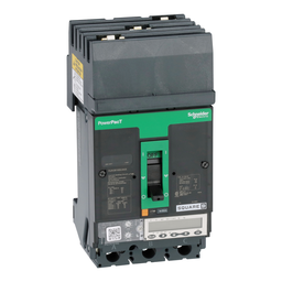 HJA36100U44X – Circuit breaker, PowerPacT H, 100A, 3 pole, 600VAC, 25kA, I-Line, Micrologic 6.2A, 80%, ABC