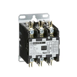 8910DPA33V02 – Contactor, Definite Purpose, 30A, 3 pole, 20HP at 575VAC, 3 phase, 110/120VAC 50/60Hz coil, open