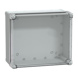NSYTBS342916HT – ABS box IP66 IK07 RAL7035 Int.H325W275D160 Ext.H341W291D168 Transp.cover H60
