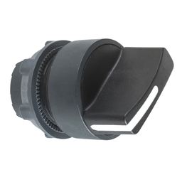 ZB5AD4 – Head for selector switch, Harmony XB5, plastic, black, 22mm, 2 positions, spring return from right to left