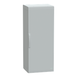 NSYPLA1254G – Floor standing polyester enclosure, Thalassa PLA, plain door, completely sealed, 1250x500x420mm, IP65, IK10