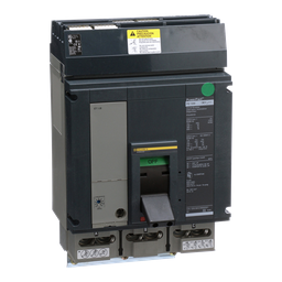 PGA36120 – Circuit breaker, PowerPacT P, 1200A, 3 pole, 600VAC, 18kA, I-Line, ET1.0l, 80%, ABC