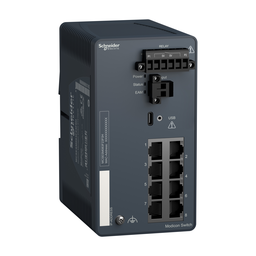 MCSESM083F23F0H – network switch, Modicon Networking, managed, 8 ports for copper, harsh