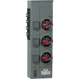EZMH316125X – Branch unit, EZ Meter-Pak, 125A, 6 x 5 jaw sockets, 208Y/120VAC, horn bypass, ringless, 1200A Al/Cu busbar