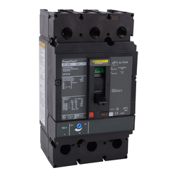 JDP36150 – Circuit breaker, PowerPacT J, 150A, 3 pole, 600VAC, 14kA, lugs, thermal magnetic, 80%
