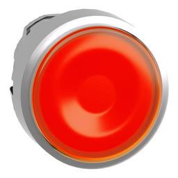 ZB4BW353 – Head for illuminated push button, Harmony XB4, metal, orange flush, 22mm, universal LED, spring return, plan lens