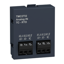 TMC2TI2 – analogue input cartridge, Modicon M221, 2 temperature inputs, IO extension