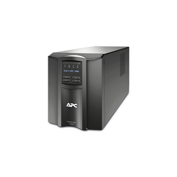 SMT1000C – APC Smart-UPS, Line Interactive, 1000VA, Tower, 120V, 8x NEMA 5-15R outlets, SmartConnect Port SmartSlot, AVR, LCD