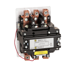 8502SGO2V02S – NEMA Contactor, Type S, nonreversing, Size 5, 270A, 200 HP at 575 VAC, 3 phase, up to 100 kA, 3 pole, 120 VAC coil, open