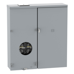 QCD400SL – Meter mains, QO, CSED, ringless socket, 400A, surface mount, Class 320 with lever bypass