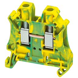 NSYTRV62PE – Terminal block, Linergy TR, green-yellow, 6mm2, protective earth, 2 points, Set of 50