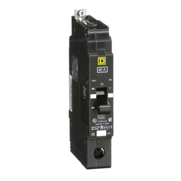 EGB14040 – Mini circuit breaker, E-Frame, 40A, 1 pole, 277VAC, 65kA max, bolt on