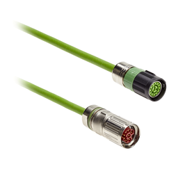 FCE313010A200 – Encoder cable M17 from detached servo drive to 40mm motor with S615 1,0 m