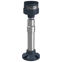 XVUZ05 – Fixing plate with adjustable aluminium pole 210 to 385mm for modular tower lights, Harmony XVU, black, 60mm