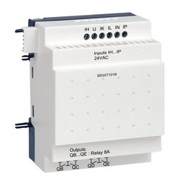 SR3XT101B – discrete IO extension module, Zelio Logic SR2 SR3, 10 IO, 24V AC