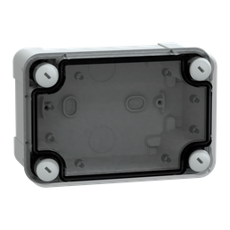 NSYTBP1397T – PC box IP66 IK08 RAL7035 Int.H125W80D65 Ext.H138W93D72 Transp.cover H20