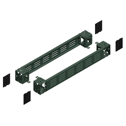 NSYSPFV6100 – Ventilated front & rear plinth, PanelSeT SFN, Spacial SF, Spacial SM, for electrical enclosure W600mm, plinth H100mm