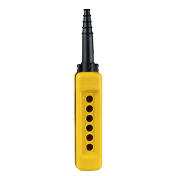 XACA06H7 – Empty pendant control station, Harmony XAC, plastic, yellow, 6 cut outs, UL CSA certified