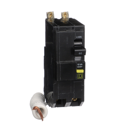 QOB260GFI – Mini circuit breaker, QO, 60A, 2 pole, 120/240VAC, 10kA, bolt on, 6mA grd fault A, pigtail
